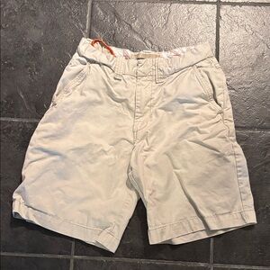 Old Navy Men's Cream Flat Front Shorts